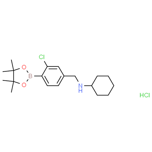 N-(3-Chloro-4-(4,4,5,5-tetramethyl-1,3,2-dioxaborolan-2-yl)benzyl)cyclohexanamine hydrochloride