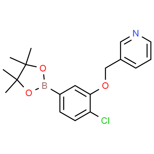 3-((2-Chloro-5-(4,4,5,5-tetramethyl-1,3,2-dioxaborolan-2-yl)phenoxy)methyl)pyridine