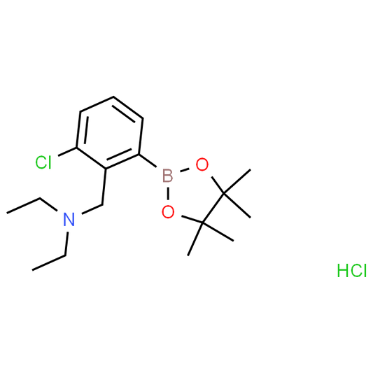 N-(2-Chloro-6-(4,4,5,5-tetramethyl-1,3,2-dioxaborolan-2-yl)benzyl)-N-ethylethanamine hydrochloride