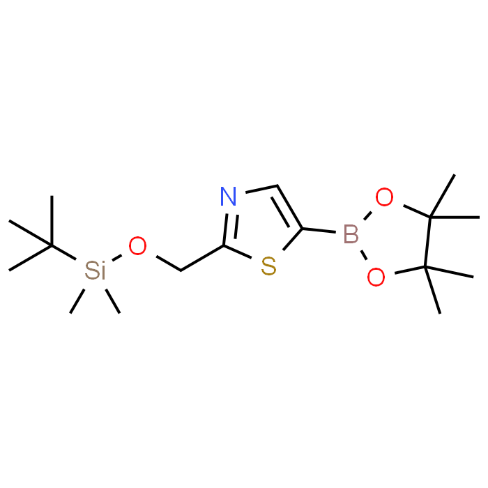 2-(((tert-Butyldimethylsilyl)oxy)methyl)-5-(4,4,5,5-tetramethyl-1,3,2-dioxaborolan-2-yl)thiazole