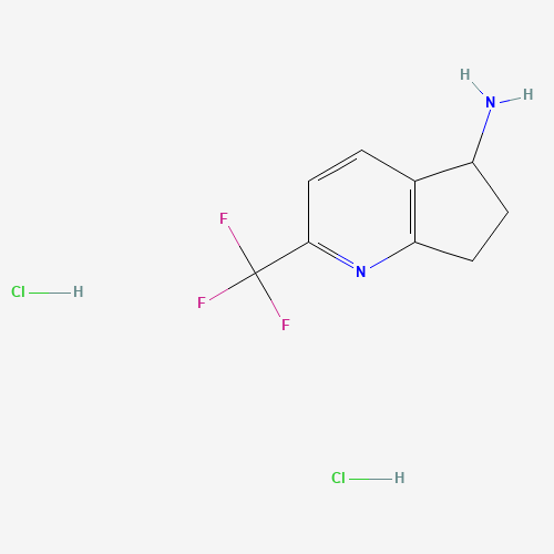 2-(Trifluoromethyl)-6,7-dihydro-5H-cyclopenta[b]pyridin-5-amine dihydrochloride