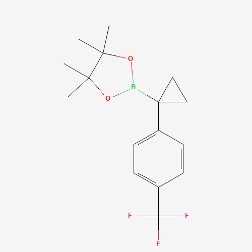 4,4,5,5-Tetramethyl-2-(1-(4-(trifluoromethyl)phenyl)cyclopropyl)-1,3,2-dioxaborolane