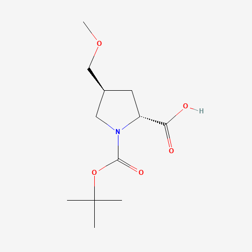 (2R,4S)-1-(tert-Butoxycarbonyl)-4-(methoxymethyl)pyrrolidine-2-carboxylic acid
