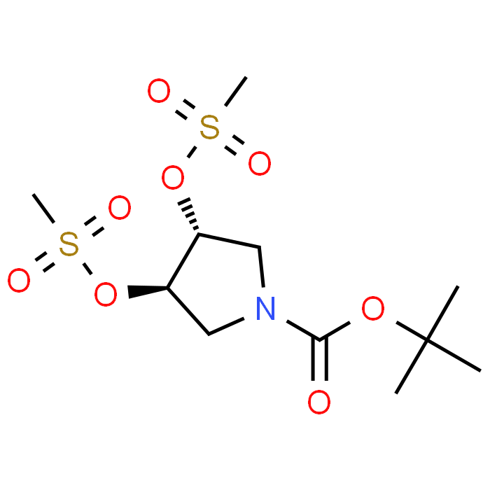 (3R,4R)-tert-Butyl 3,4-bis((methylsulfonyl)oxy)pyrrolidine-1-carboxylate