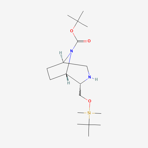 tert-Butyl (1S,2S,5R)-2-(((tert-butyldimethylsilyl)oxy)methyl)-3,8-diazabicyclo[3.2.1]octane-8-carboxylate