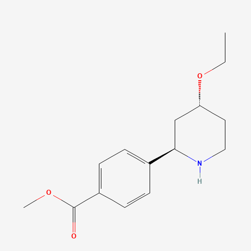 Methyl 4-((2R,4R)-4-ethoxypiperidin-2-yl)benzoate