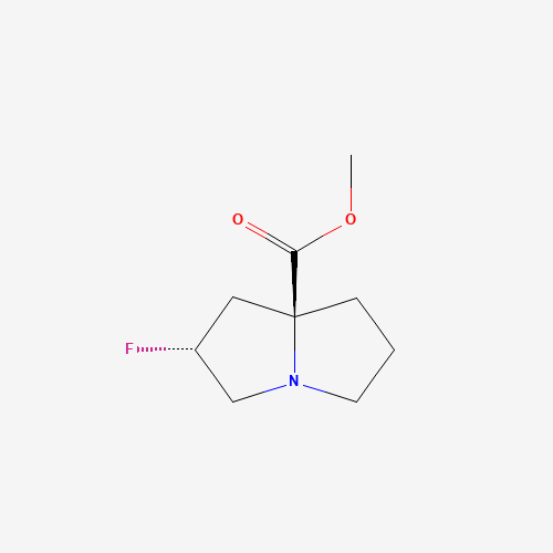 Methyl (2R,7aS)-2-fluorotetrahydro-1H-pyrrolizine-7a(5H)-carboxylate