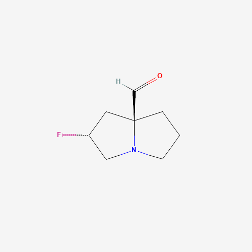 (2R,7aS)-2-Fluorotetrahydro-1H-pyrrolizine-7a(5H)-carbaldehyde