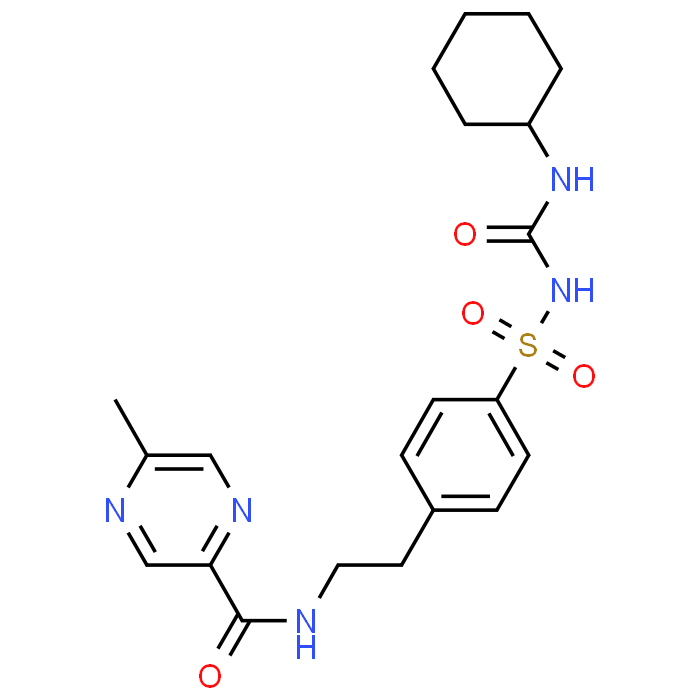 N-(4-(N-(Cyclohexylcarbamoyl)sulfamoyl)phenethyl)-5-methylpyrazine-2-carboxamide