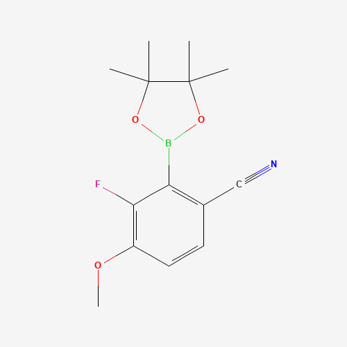 3-Fluoro-4-methoxy-2-(4,4,5,5-tetramethyl-1,3,2-dioxaborolan-2-yl)benzonitrile