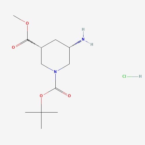 1-(tert-Butyl) 3-methyl (3R,5S)-5-aminopiperidine-1,3-dicarboxylate hydrochloride