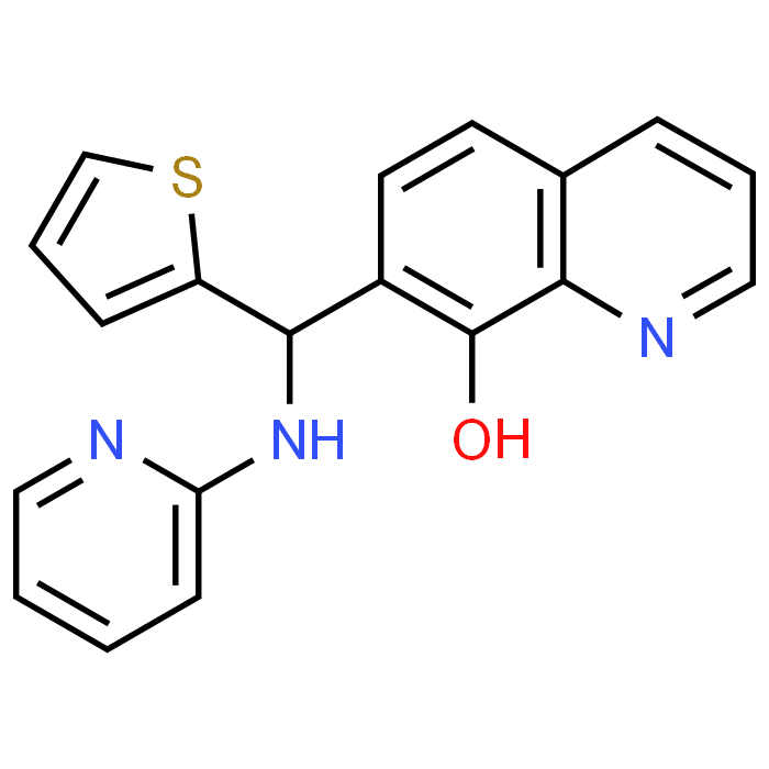 7-((Pyridin-2-ylamino)(thiophen-2-yl)methyl)quinolin-8-ol