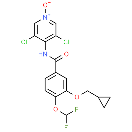 3,5-Dichloro-4-(3-(cyclopropylmethoxy)-4-(difluoromethoxy)benzamido)pyridine 1-oxide