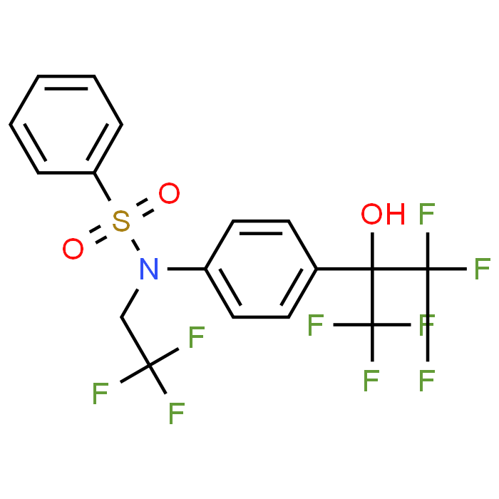 N-(4-(1,1,1,3,3,3-Hexafluoro-2-hydroxypropan-2-yl)phenyl)-N-(2,2,2-trifluoroethyl)benzenesulfonamide