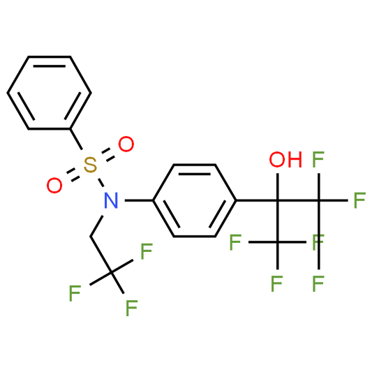 N-(4-(1,1,1,3,3,3-Hexafluoro-2-hydroxypropan-2-yl)phenyl)-N-(2,2,2-trifluoroethyl)benzenesulfonamide