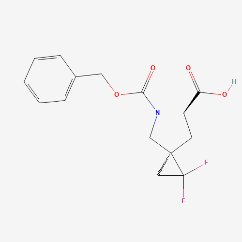 (3S,6R)-5-((Benzyloxy)carbonyl)-1,1-difluoro-5-azaspiro[2.4]heptane-6-carboxylic acid