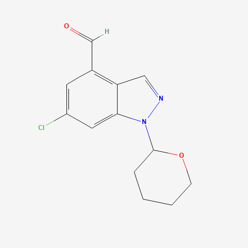 6-Chloro-1-(tetrahydro-2H-pyran-2-yl)-1H-indazole-4-carbaldehyde