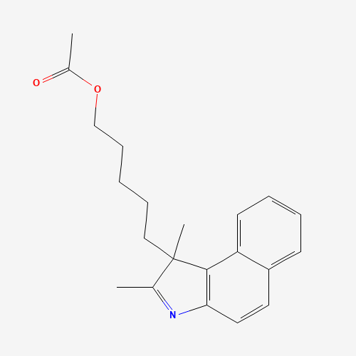 5-(1,2-Dimethyl-1H-benzo[e]indol-1-yl)pentyl acetate