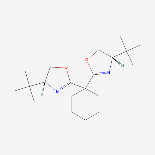 (4S,4'S)-2,2'-(Cyclohexane-1,1-diyl)bis(4-(tert-butyl)-4,5-dihydrooxazole) - Achmem