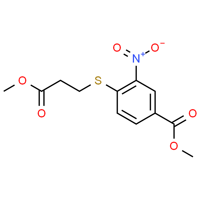 Methyl 4-[(3-methoxy-3-oxopropyl)sulfanyl]-3-nitrobenzoate