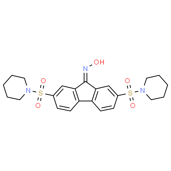 2,7-Bis(piperidin-1-ylsulfonyl)-9H-fluoren-9-one oxime