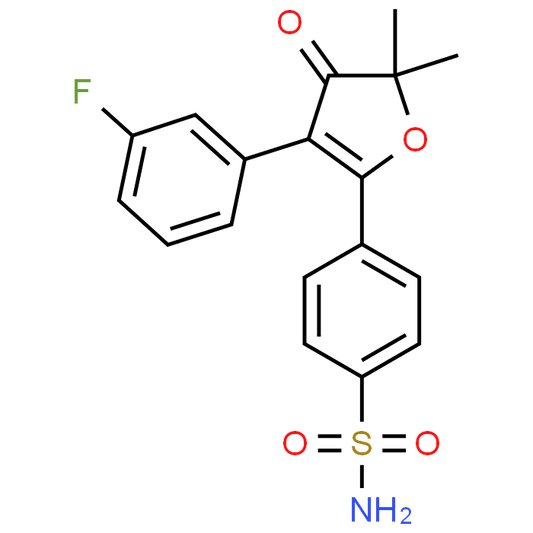 4-(3-(3-Fluorophenyl)-5,5-dimethyl-4-oxo-4,5-dihydrofuran-2-yl)benzenesulfonamide