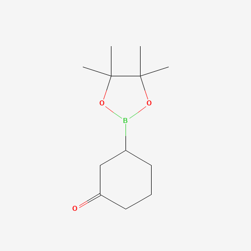 3-(4,4,5,5-Tetramethyl-1,3,2-dioxaborolan-2-yl)cyclohexanone