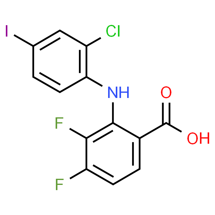 2-((2-Chloro-4-iodophenyl)amino)-3,4-difluorobenzoic acid