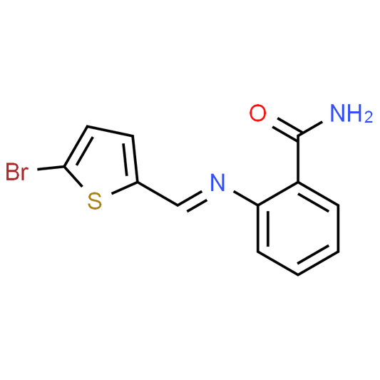 2-(((5-Bromothiophen-2-yl)methylene)amino)benzamide