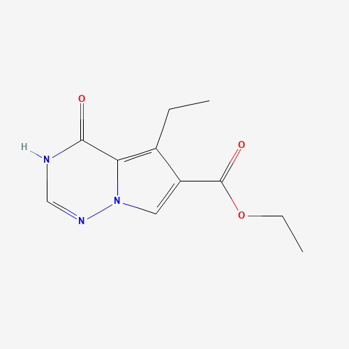 Ethyl 5-ethyl-4-oxo-1,4-dihydropyrrolo[2,1-f][1,2,4]triazine-6-carboxylate