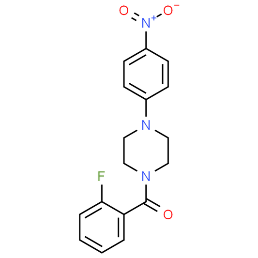 (2-Fluorophenyl)(4-(4-nitrophenyl)piperazin-1-yl)methanone