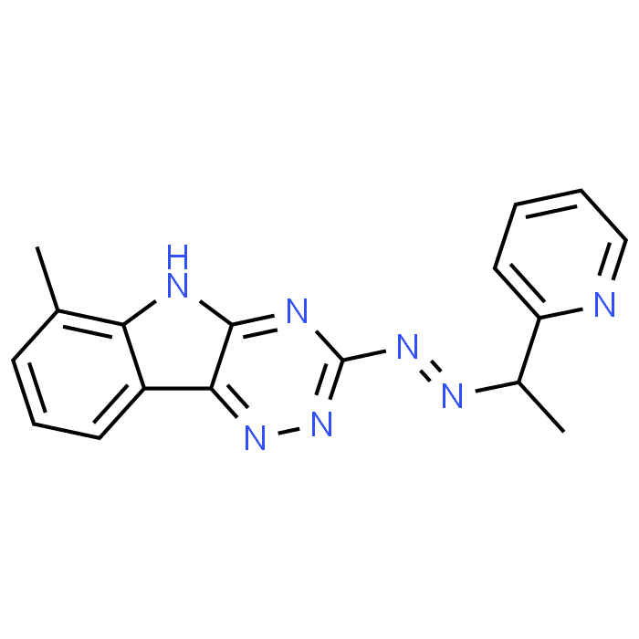 6-Methyl-3-(2-(1-(pyridin-2-yl)ethylidene)hydrazinyl)-5H-[1,2,4]triazino[5,6-b]indole