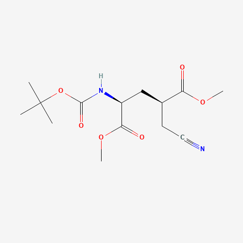 (2S,4R)-Dimethyl 2-((tert-butoxycarbonyl)amino)-4-(cyanomethyl)pentanedioate