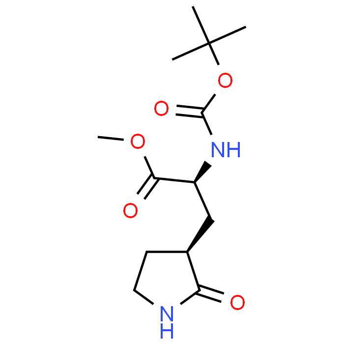 (S)-Methyl 2-((tert-butoxycarbonyl)amino)-3-((S)-2-oxopyrrolidin-3-yl)propanoate