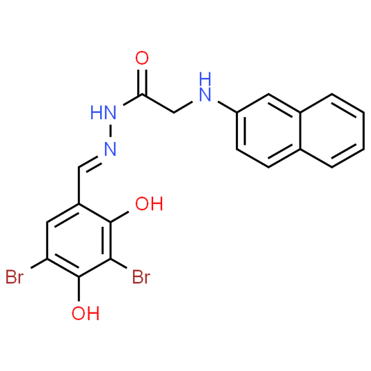 N'-(3,5-Dibromo-2,4-dihydroxybenzylidene)-2-(naphthalen-2-ylamino)acetohydrazide