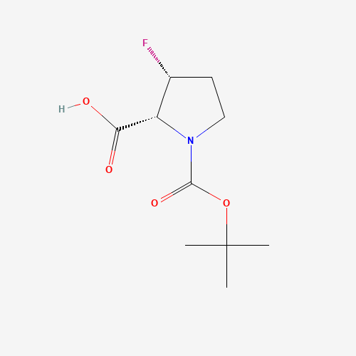(2R,3R)-1-(tert-Butoxycarbonyl)-3-fluoropyrrolidine-2-carboxylic acid