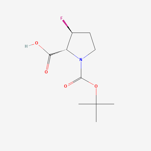 (2R,3S)-1-(tert-Butoxycarbonyl)-3-fluoropyrrolidine-2-carboxylic acid