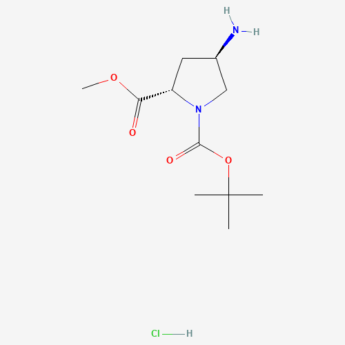 (2S,4R)-1-tert-Butyl 2-methyl 4-aminopyrrolidine-1,2-dicarboxylate hydrochloride