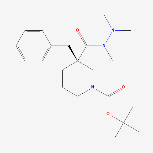 (R)-tert-Butyl 3-benzyl-3-(1,2,2-trimethylhydrazinecarbonyl)piperidine-1-carboxylate