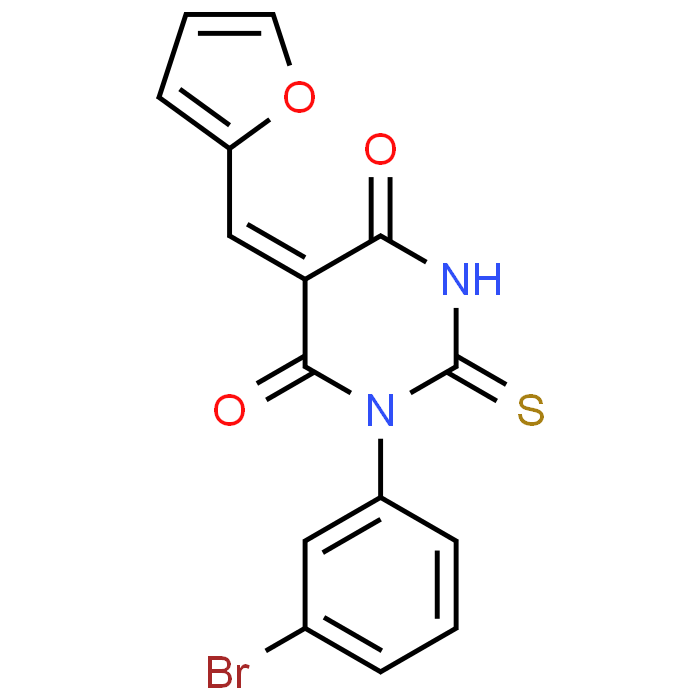 1-(3-Bromophenyl)-5-(furan-2-ylmethylene)-2-thioxodihydropyrimidine-4,6(1H,5H)-dione