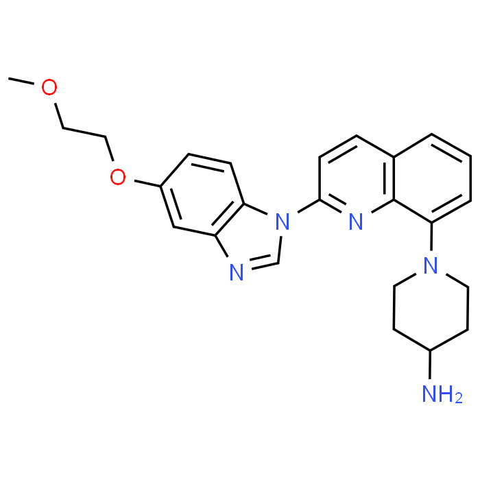 1-(2-(5-(2-Methoxyethoxy)-1H-benzo[d]imidazol-1-yl)quinolin-8-yl)piperidin-4-amine