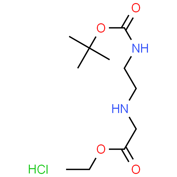 Ethyl 2-((2-((tert-butoxycarbonyl)amino)ethyl)amino)acetate hydrochloride