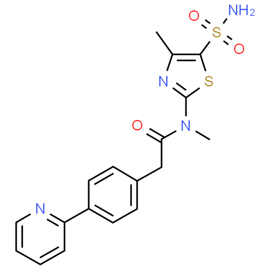 N-Methyl-N-(4-methyl-5-sulfamoylthiazol-2-yl)-2-(4-(pyridin-2-yl)phenyl)acetamide