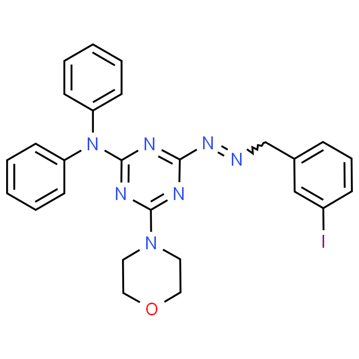 4-(2-(3-Iodobenzylidene)hydrazinyl)-6-morpholino-N,N-diphenyl-1,3,5-triazin-2-amine