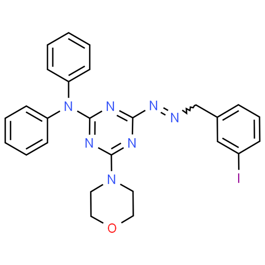 4-(2-(3-Iodobenzylidene)hydrazinyl)-6-morpholino-N,N-diphenyl-1,3,5-triazin-2-amine