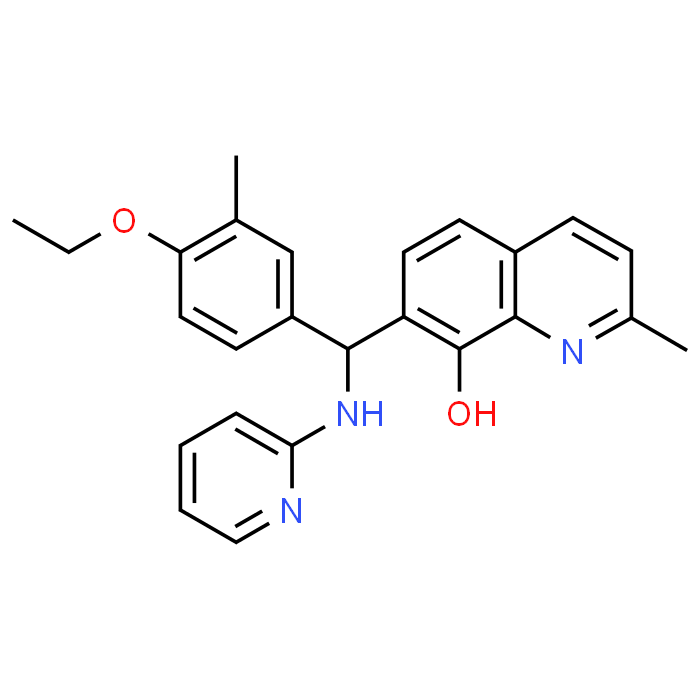 7-((4-Ethoxy-3-methylphenyl)(pyridin-2-ylamino)methyl)-2-methylquinolin-8-ol