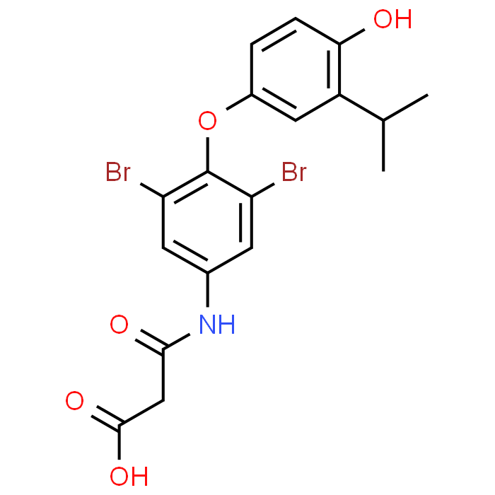3-((3,5-Dibromo-4-(4-hydroxy-3-isopropylphenoxy)phenyl)amino)-3-oxopropanoic acid