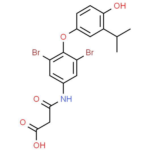 3-((3,5-Dibromo-4-(4-hydroxy-3-isopropylphenoxy)phenyl)amino)-3-oxopropanoic acid