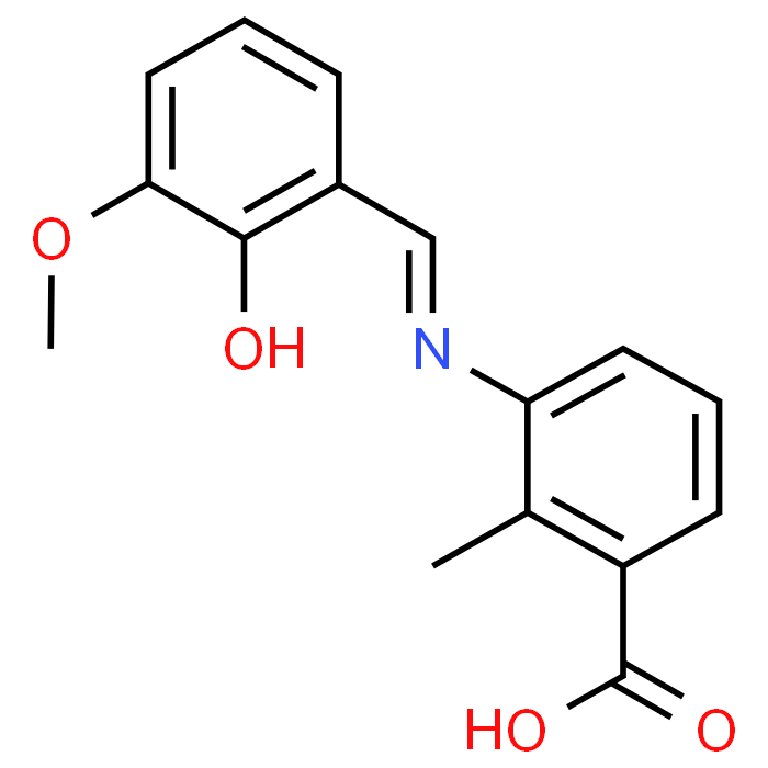 3-((2-Hydroxy-3-methoxybenzylidene)amino)-2-methylbenzoic acid