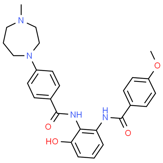 N-(3-Hydroxy-2-(4-(4-methyl-1,4-diazepan-1-yl)benzamido)phenyl)-4-methoxybenzamide